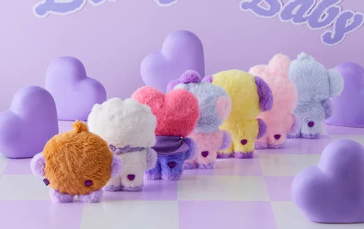 BT21 BABY FLAT FUR PURPLE HEART EDITION