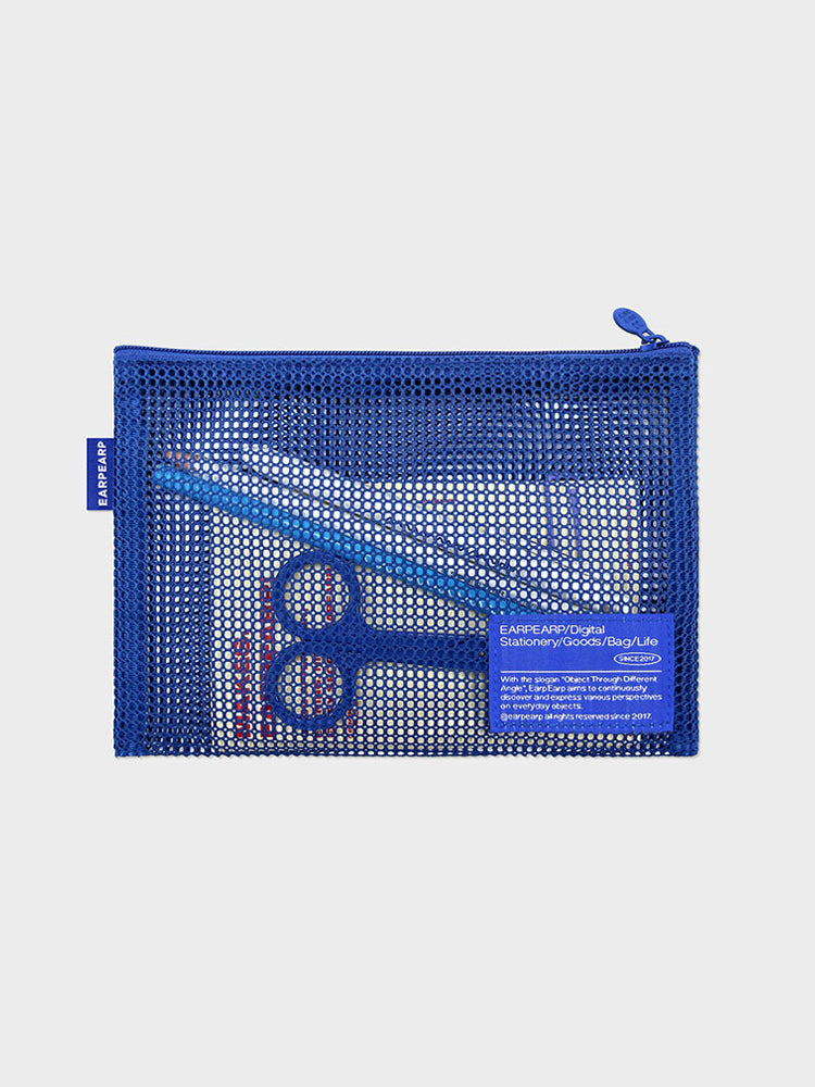 [NEW] 어프어프 MESH POUCH-BLUE 파우치 (L)