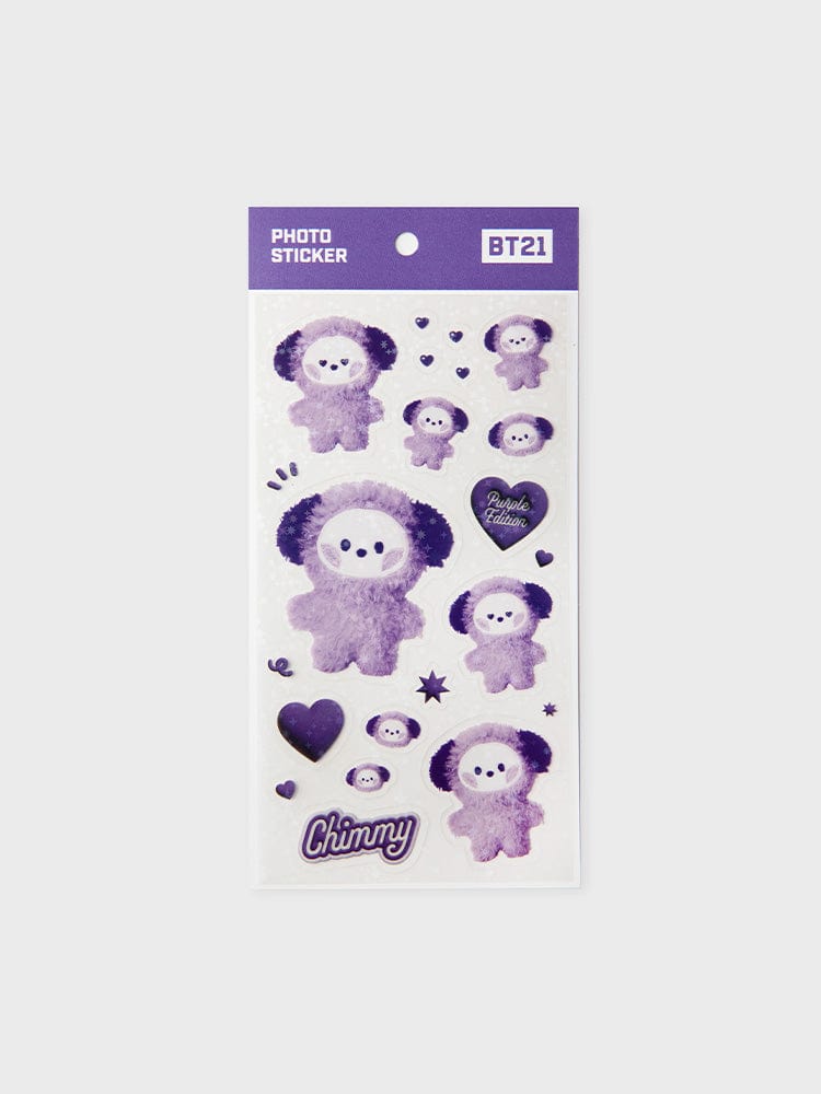 BT21 CHIMMY minini STICKERS PURPLE OF WISH EDITION