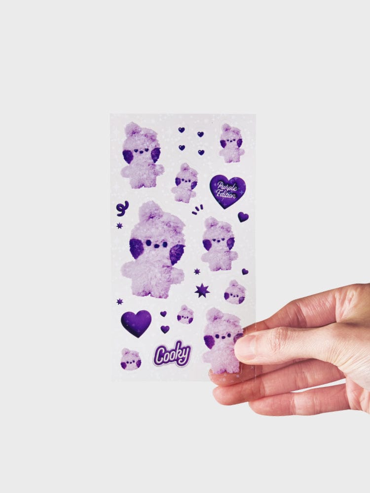 BT21 COOKY minini STICKERS PURPLE OF WISH EDITION