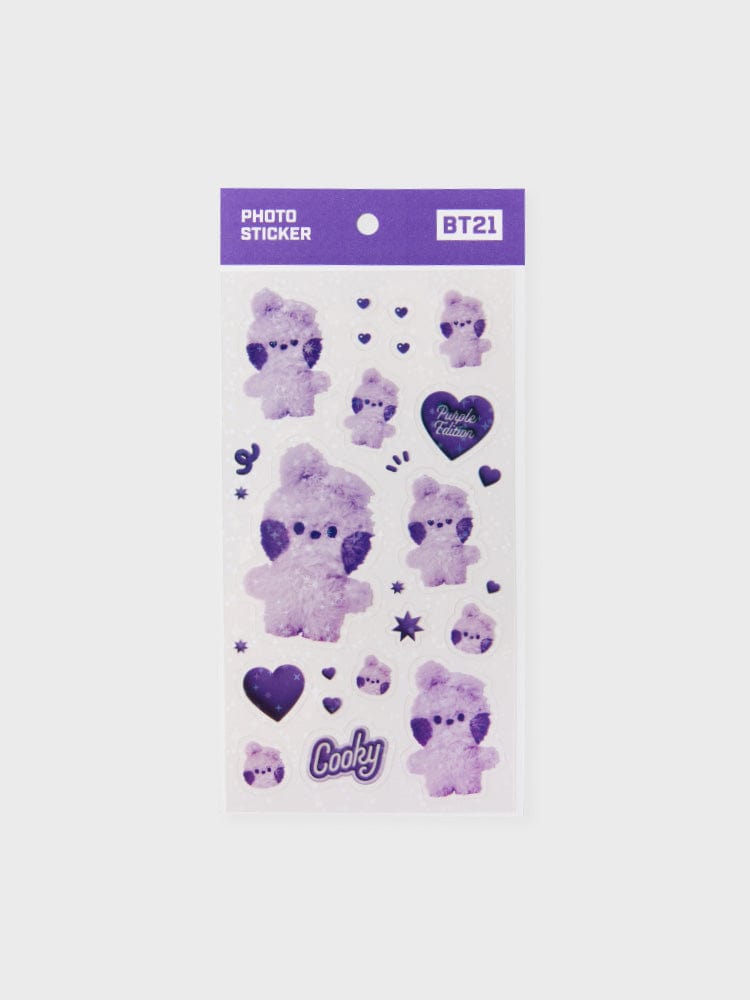 BT21 COOKY minini STICKERS PURPLE OF WISH EDITION