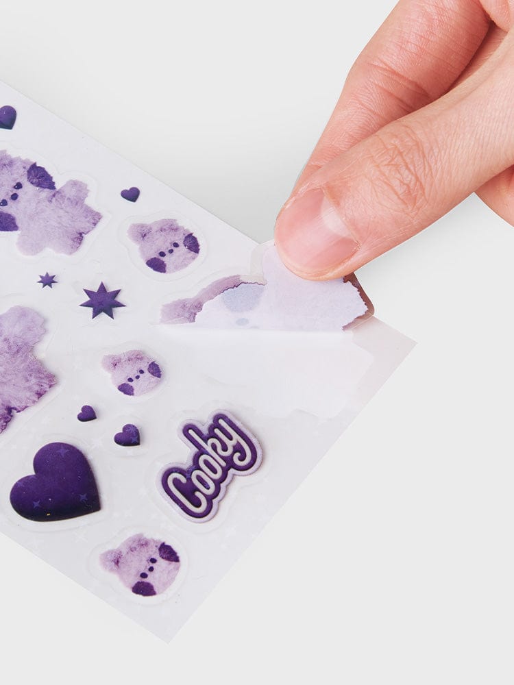 BT21 COOKY minini STICKERS PURPLE OF WISH EDITION