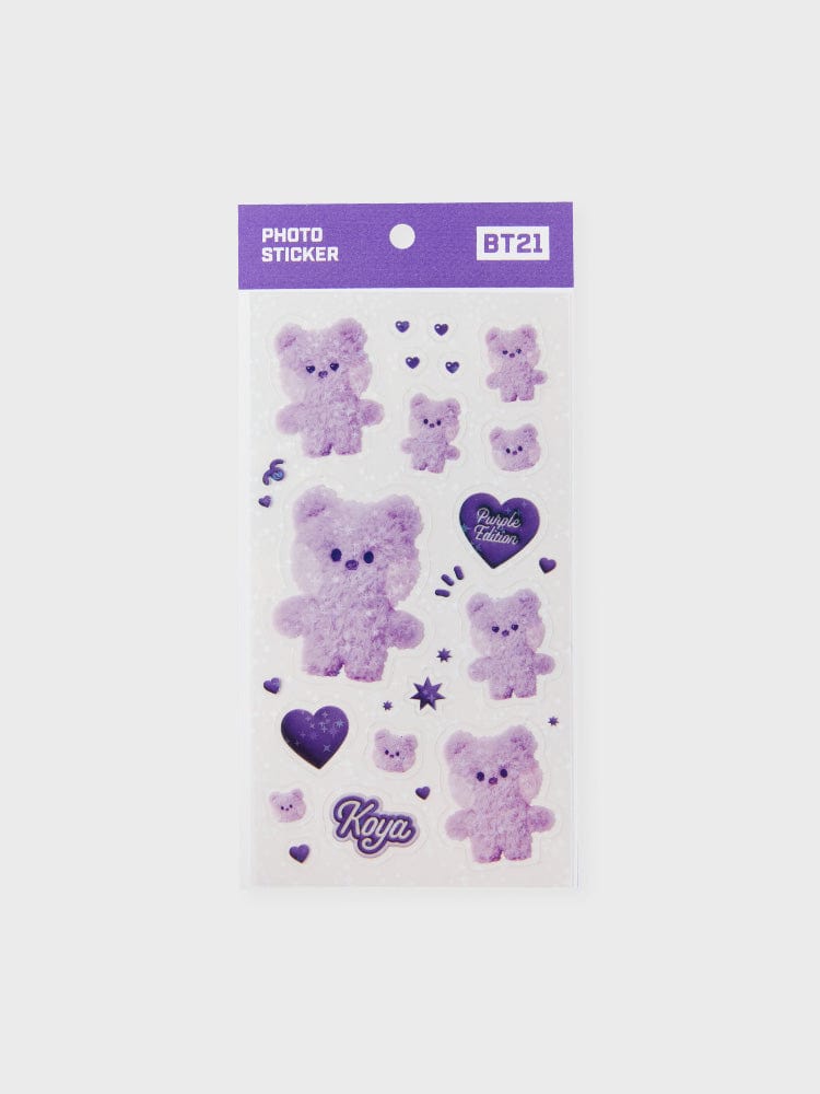 [NEW] 라인프렌즈 BT21 KOYA Purple of Wish Edition 미니니 스티커