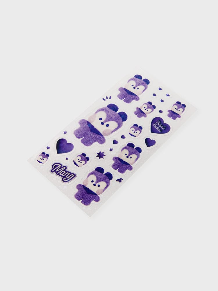 [NEW] 라인프렌즈 BT21 MANG Purple of Wish Edition 미니니 스티커