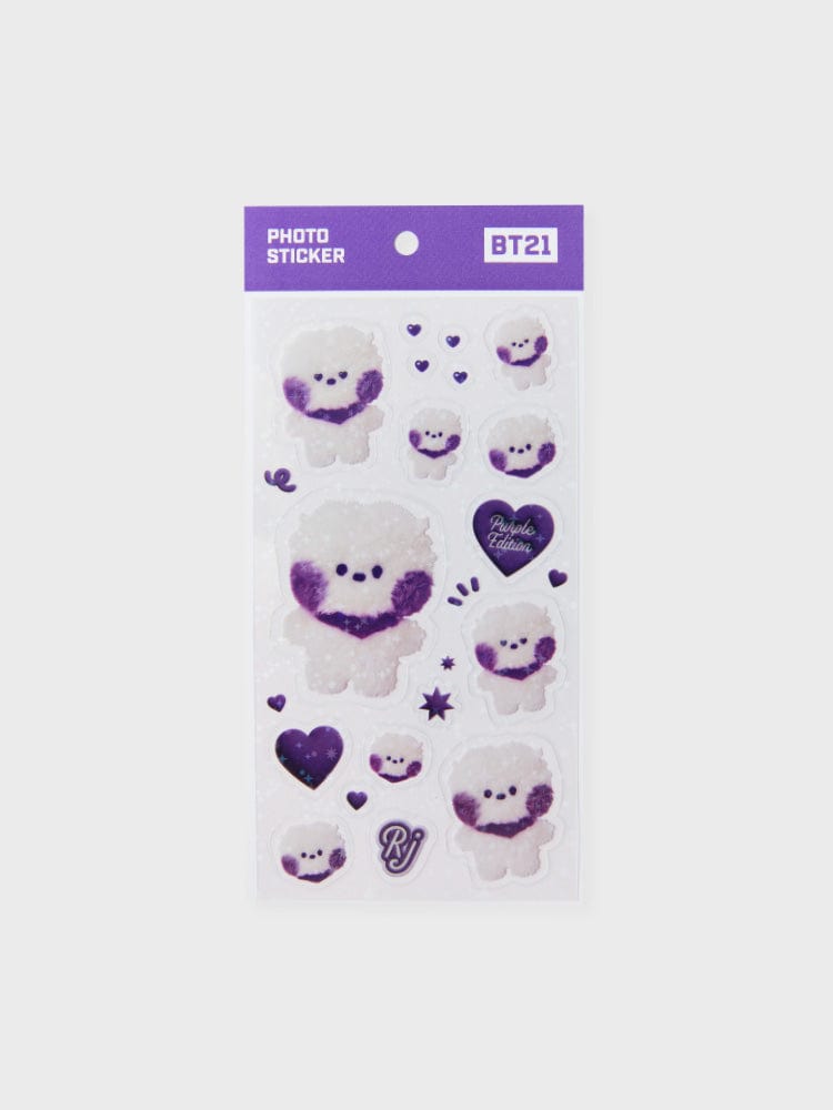 [NEW] 라인프렌즈 BT21 RJ Purple of Wish Edition 미니니 스티커