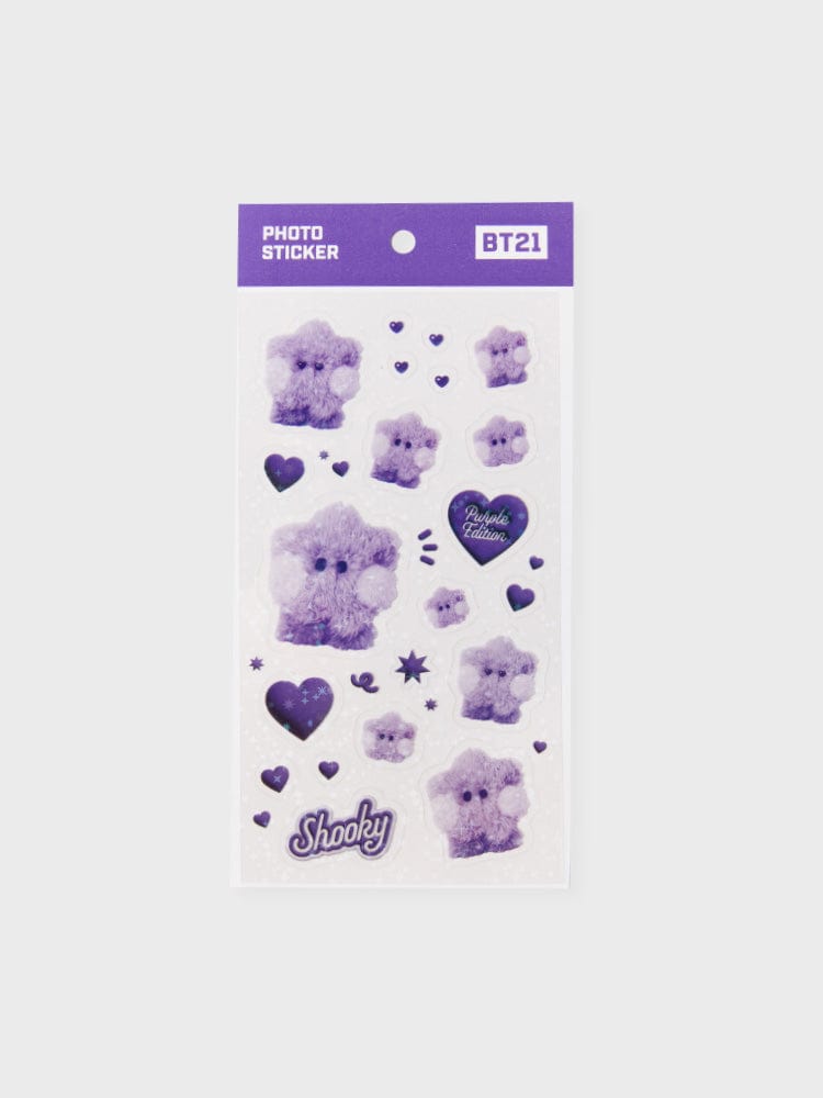 [NEW] 라인프렌즈 BT21 SHOOKY Purple of Wish Edition 미니니 스티커