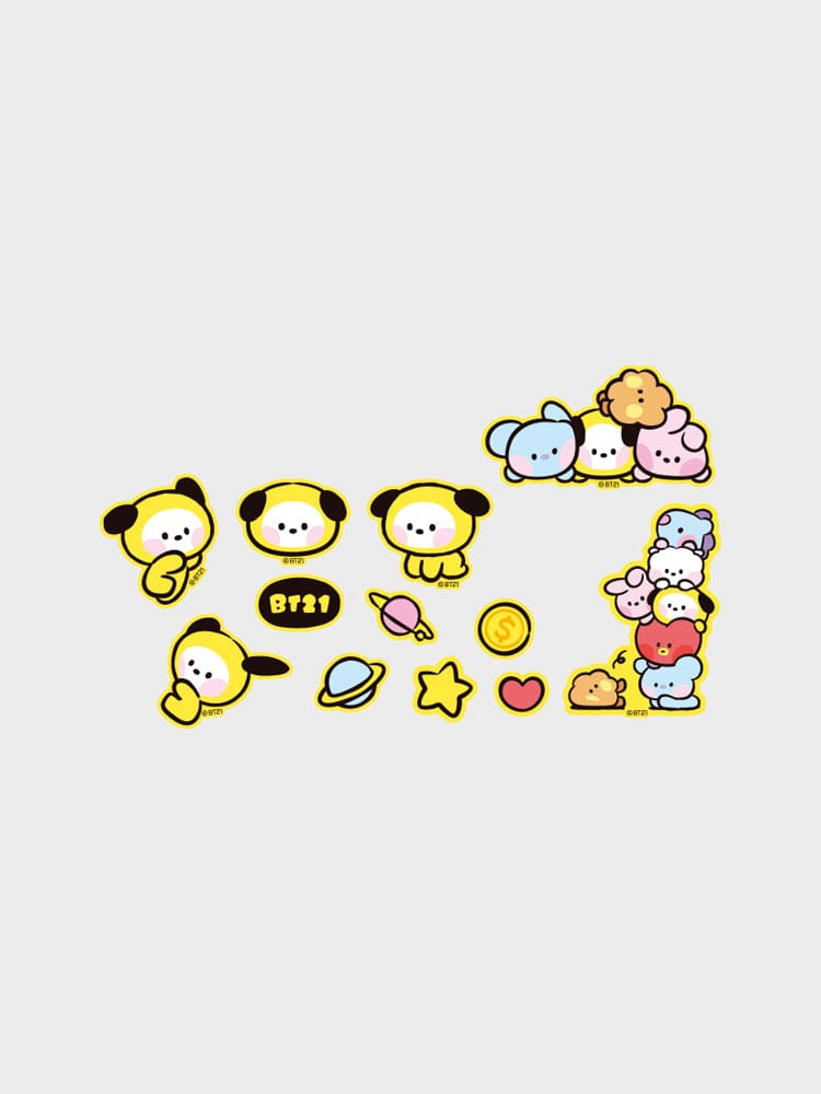 BT21 CHIMMY minini TIN BOX WITH STICKERS SET