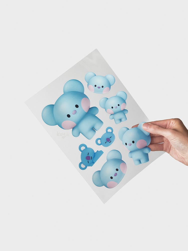 [NEW] 라인프렌즈 BT21 KOYA 빅앤타이니 리무버블 스티커