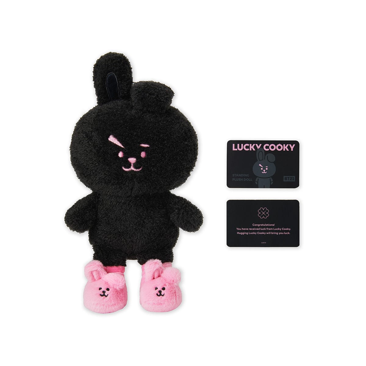 [NEW] 라인프렌즈 BT21 LUCKY COOKY 인형 블랙 에디션