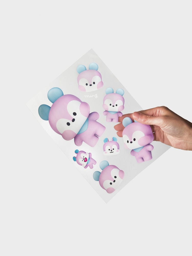 [NEW] 라인프렌즈 BT21 MANG 빅앤타이니 리무버블 스티커