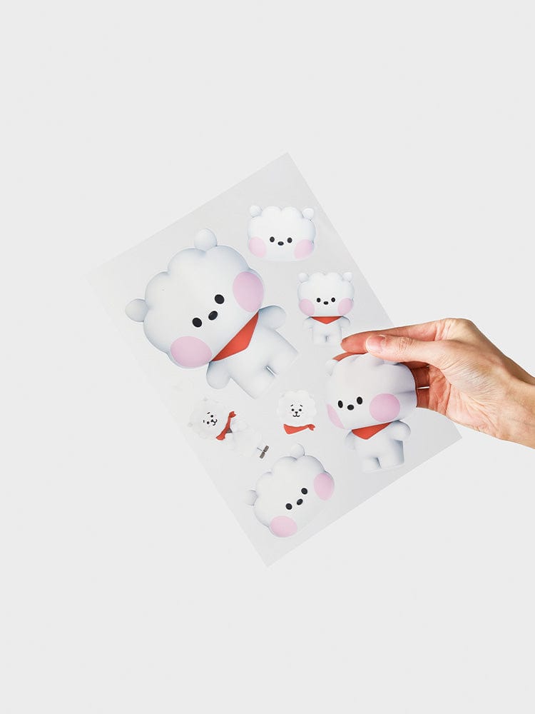 [NEW] 라인프렌즈 BT21 RJ 빅앤타이니 리무버블 스티커