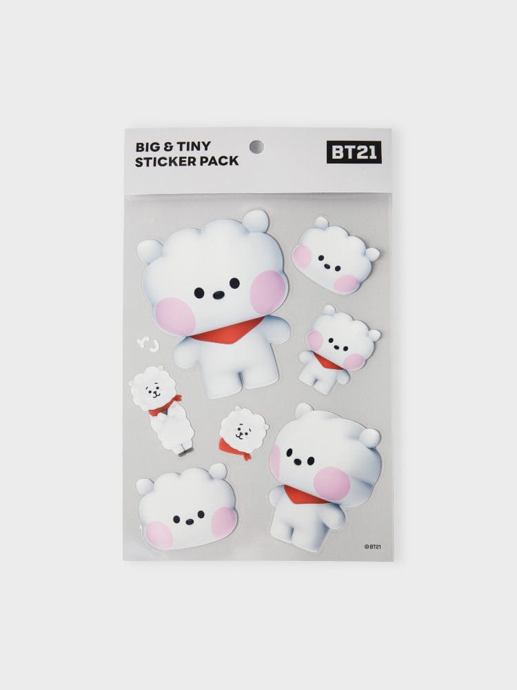 [NEW] 라인프렌즈 BT21 RJ 빅앤타이니 리무버블 스티커