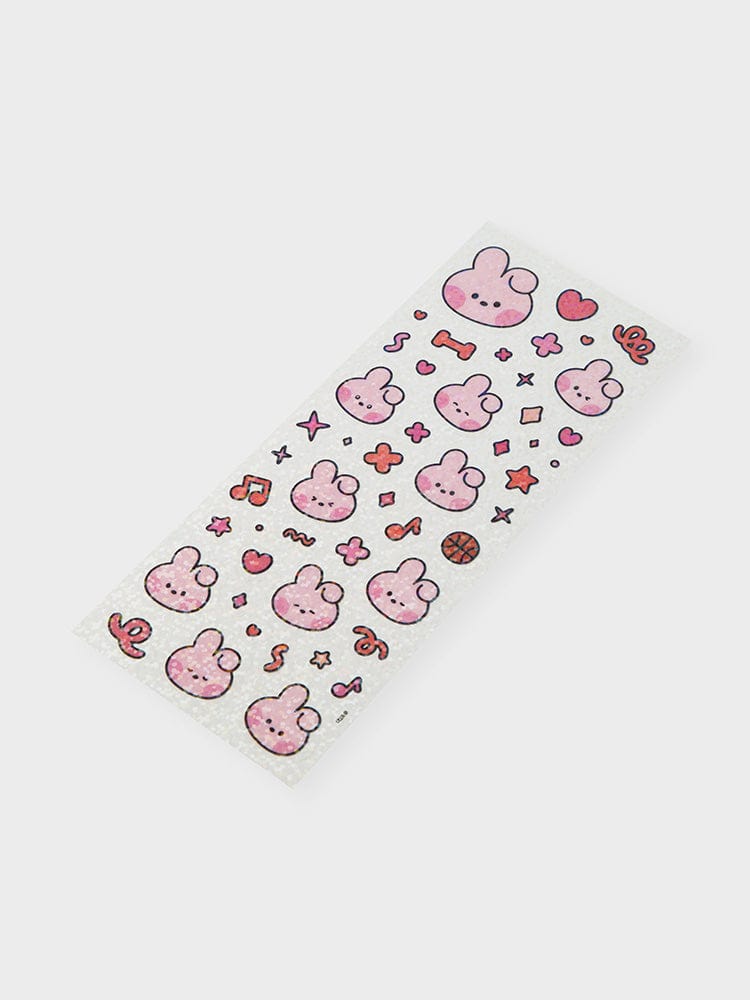 BT21 COOKY minini REMOVABLE STICKERS GLITTER EDITION