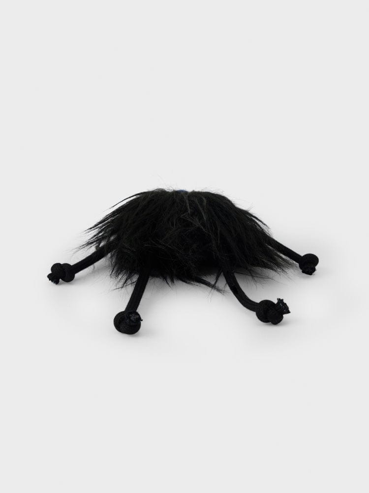 COLLER MINI FURRY DOLL KEYRING BLACK