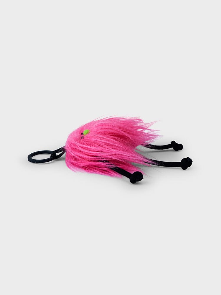 COLLER MINI FURRY DOLL KEYRING PINK