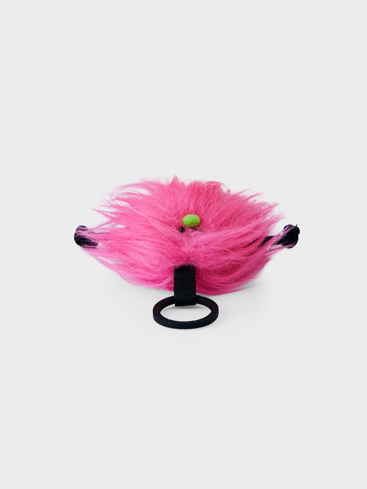 COLLER MINI FURRY DOLL KEYRING PINK