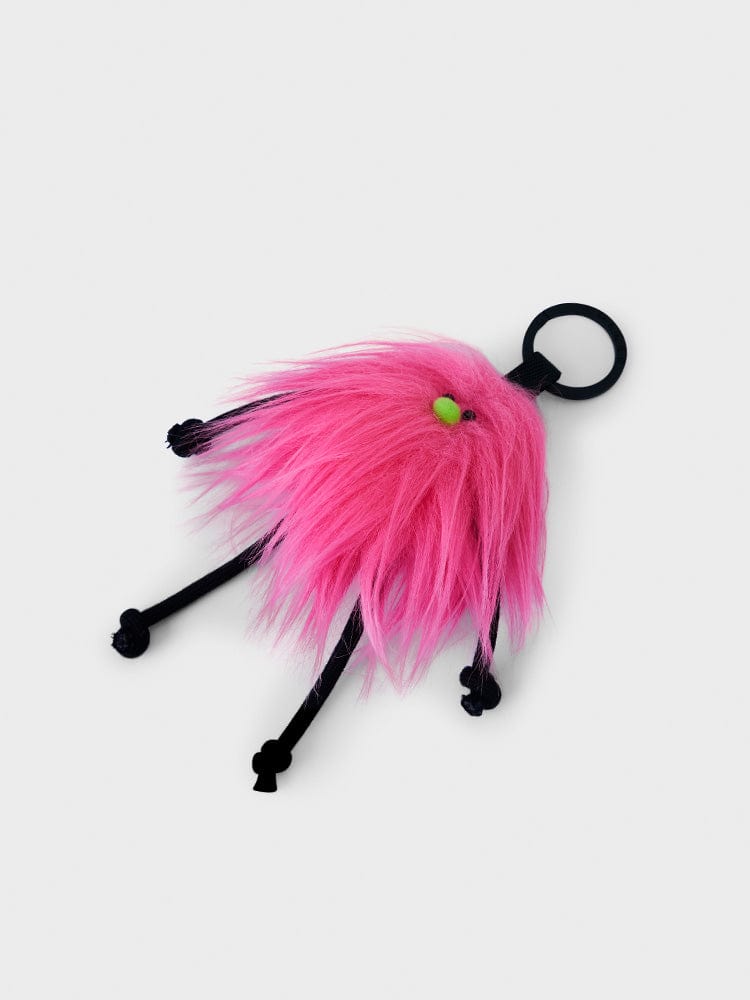 COLLER MINI FURRY DOLL KEYRING PINK