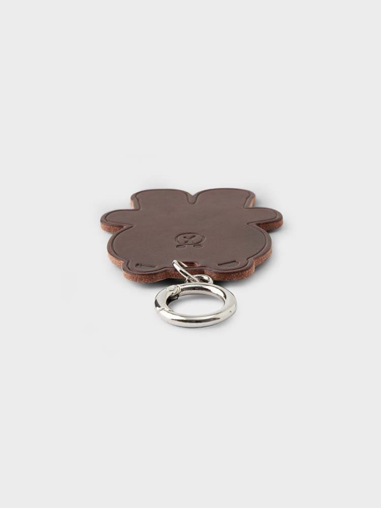 LINE FRIENDS BROWN KEYRING ORIGINAL LEATHER