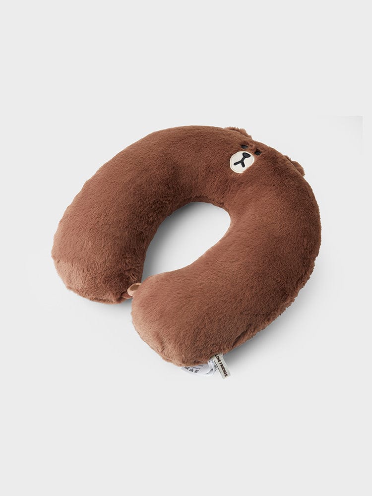 LINE FRIENDS BROWN NECK PILLOW