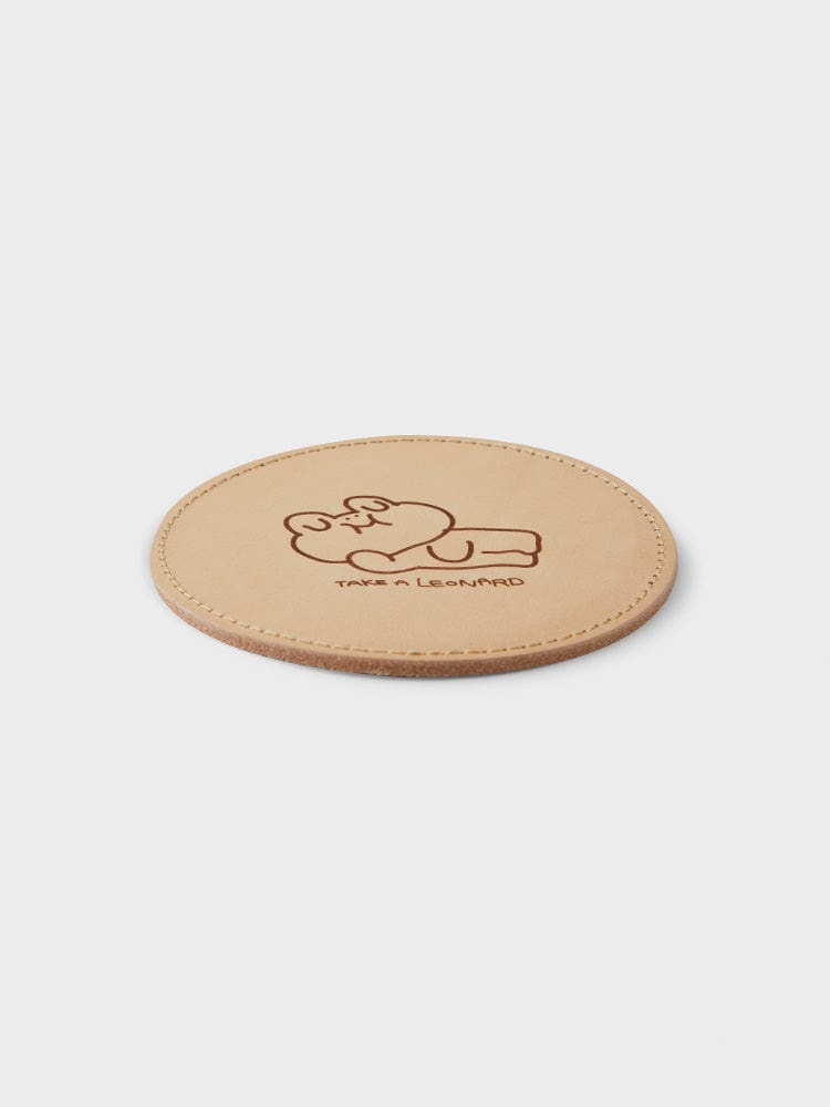 LINE FRIENDS LEONARD COASTER ORIGINAL LEATHER