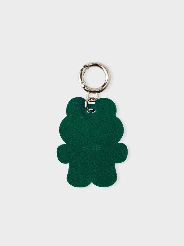 LINE FRIENDS LEONARD KEYRING ORIGINAL LEATHER