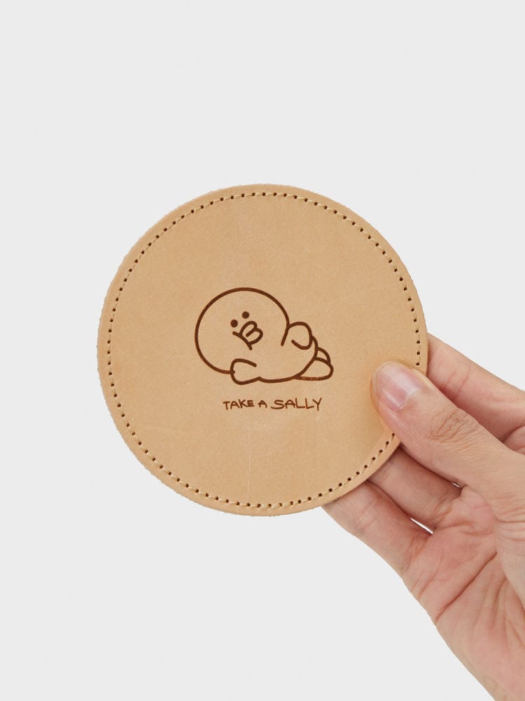 LINE FRIENDS SALLY COASTER ORIGINAL LEATHER