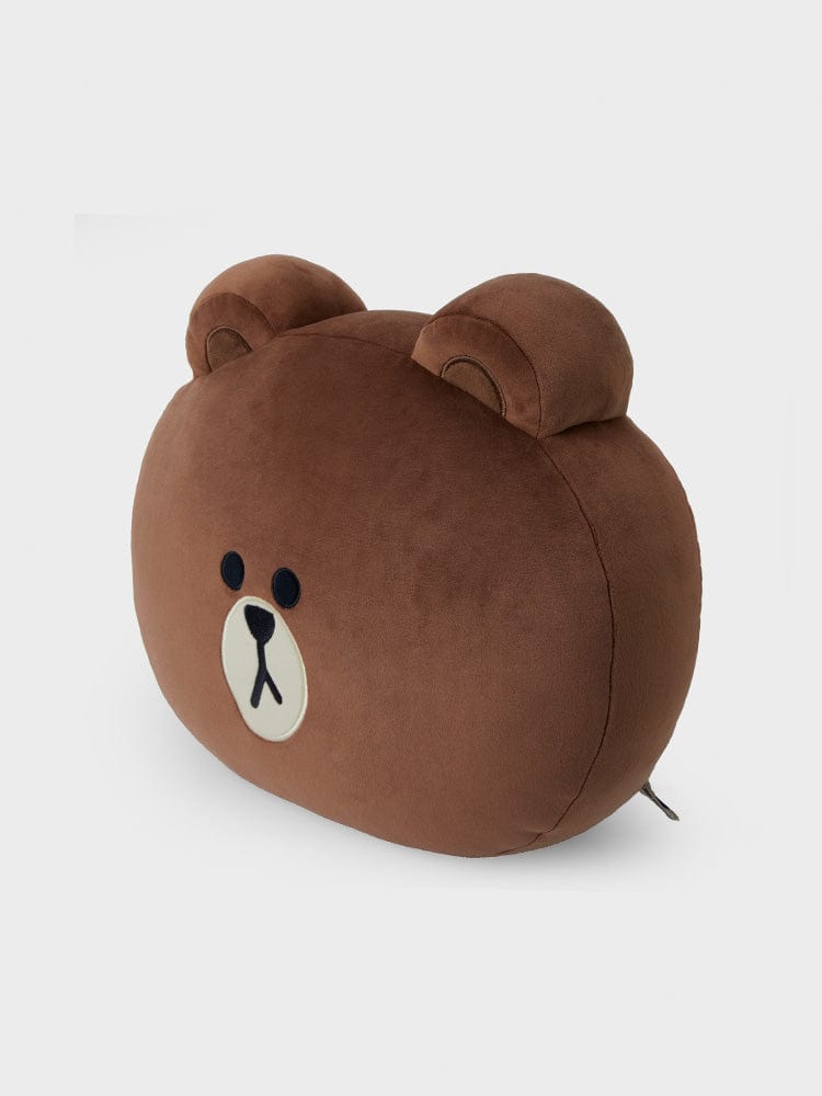 LINE FRIENDS BROWN FACE CUSHION