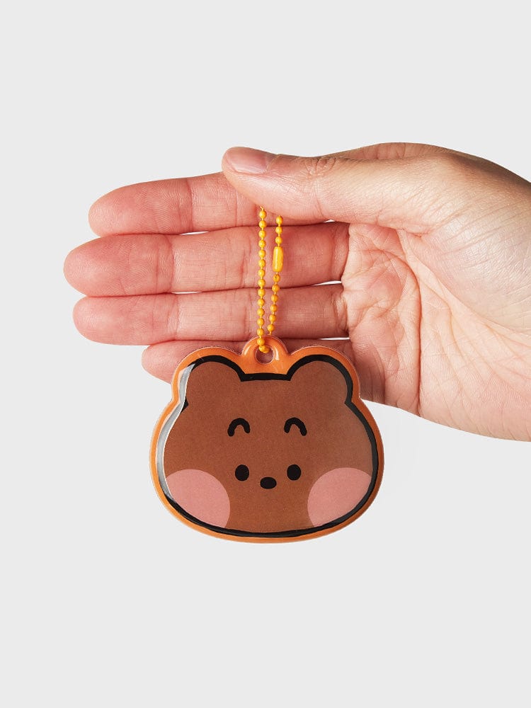 LINE FRIENDS minini NAME TAG KEYRING (RANDOM)