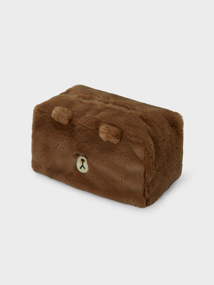 LINE FRIENDS HUG BROWN TISSUE BOX COVER 2023 F/W