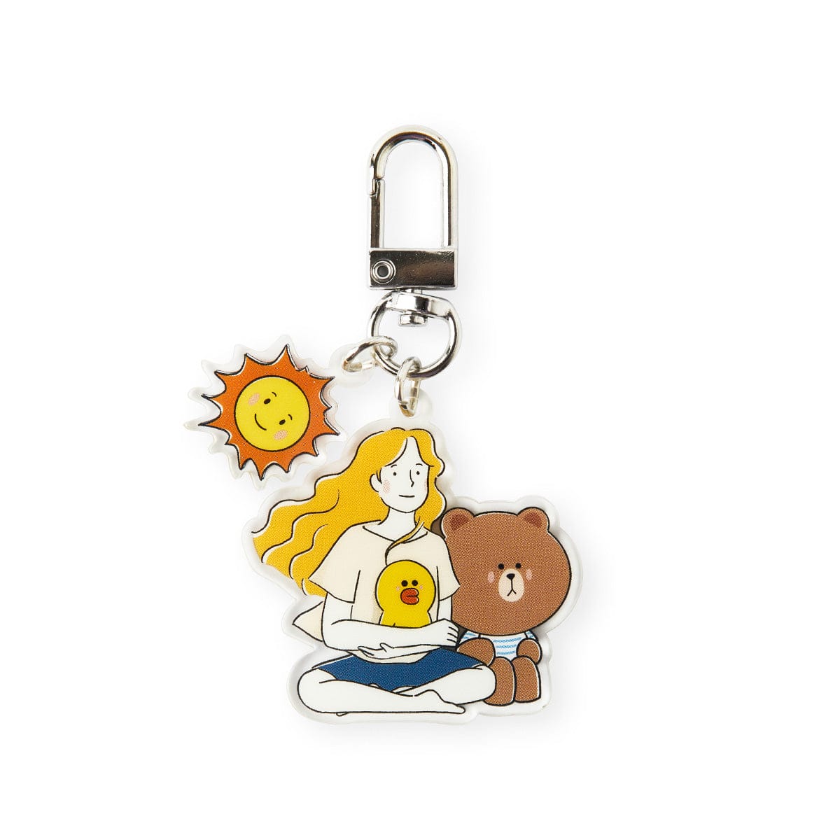 LINE FRIENDS BROWN DRAWING MARY ACRYLIC KEYRING - A