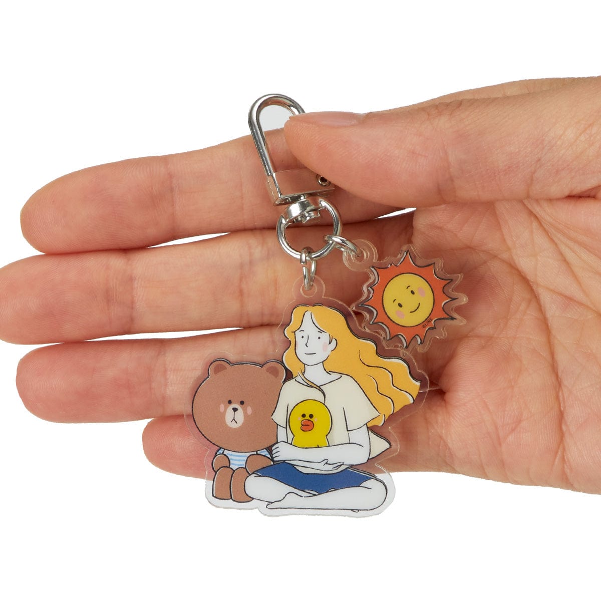 LINE FRIENDS BROWN DRAWING MARY ACRYLIC KEYRING - A