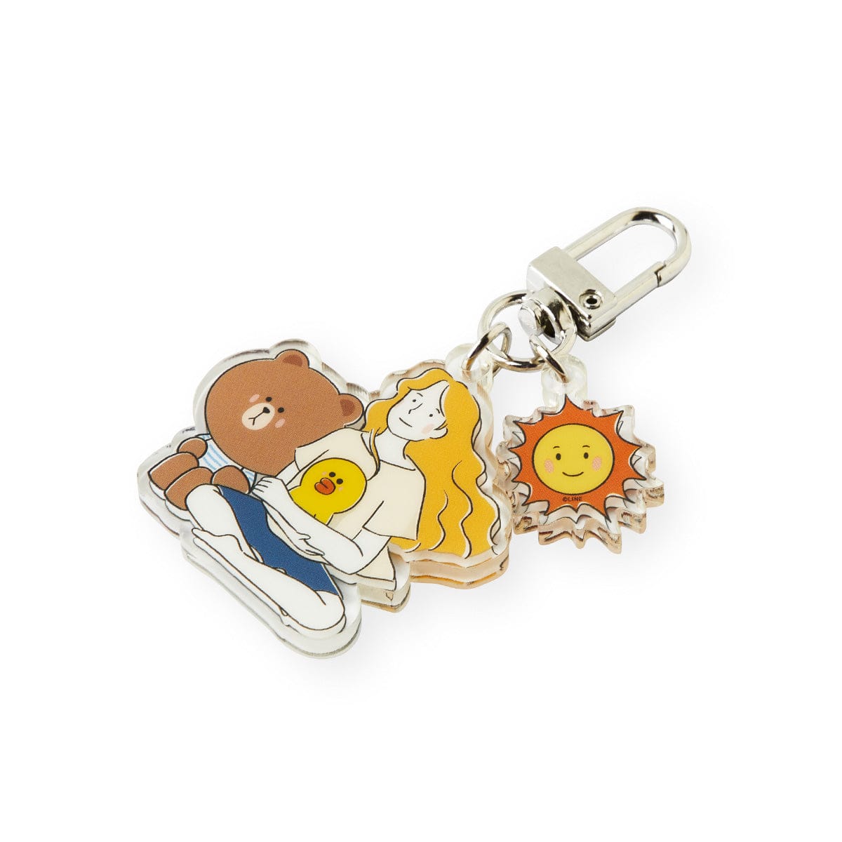 LINE FRIENDS BROWN DRAWING MARY ACRYLIC KEYRING - A