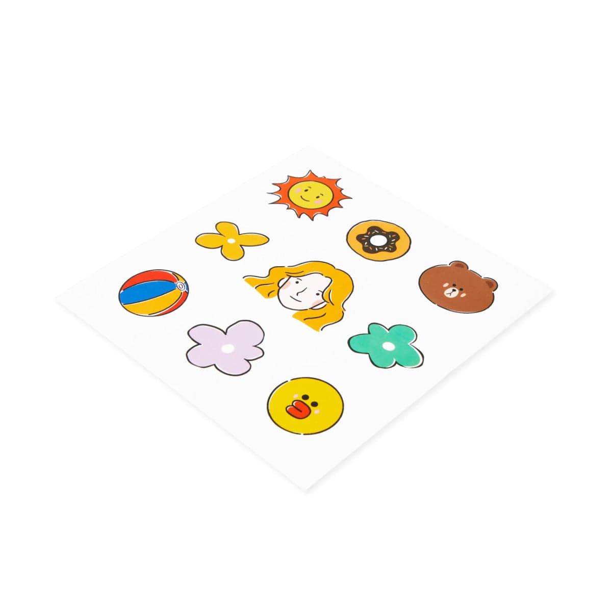 LINE FRIENDS BROWN DRAWING MARY DECORATIVE STICKERS