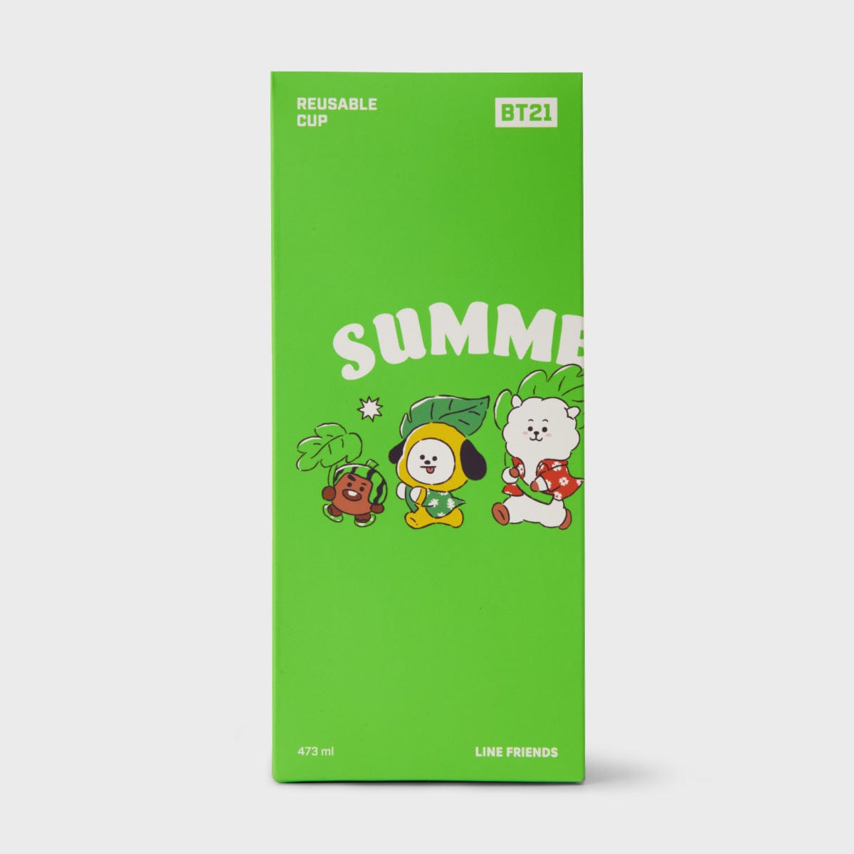 [NEW] 라인프렌즈 BT21 썸머레인 리유저블컵 세트 (473ml)