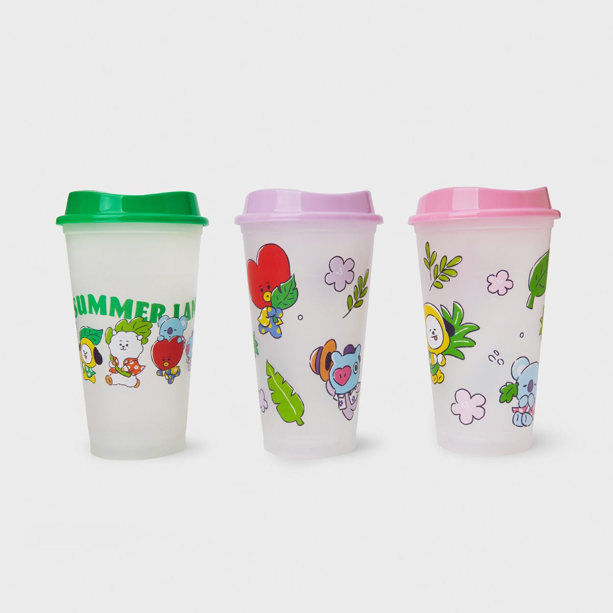 [NEW] 라인프렌즈 BT21 썸머레인 리유저블컵 세트 (473ml)