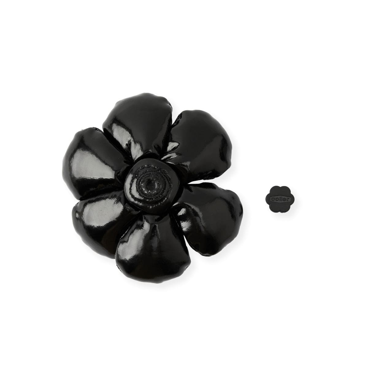 COLLER PADDED BLACK FLOWER STICON