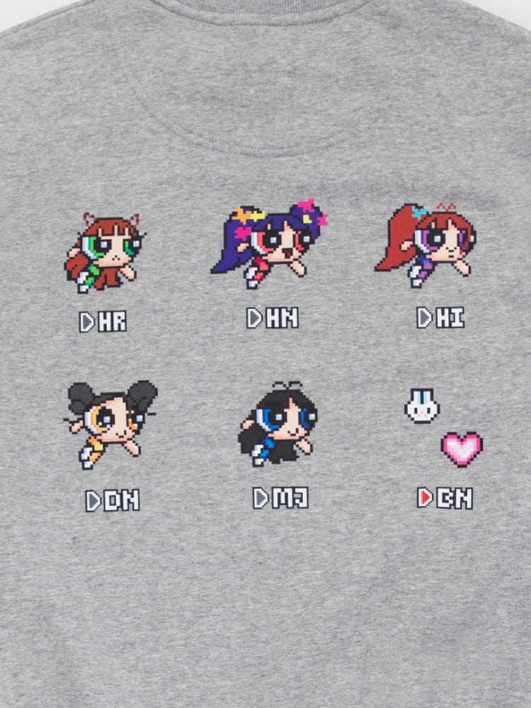 [NEW] THE POWERPUFF GIRLS x NJ 맨투맨 셔츠 (GREY)