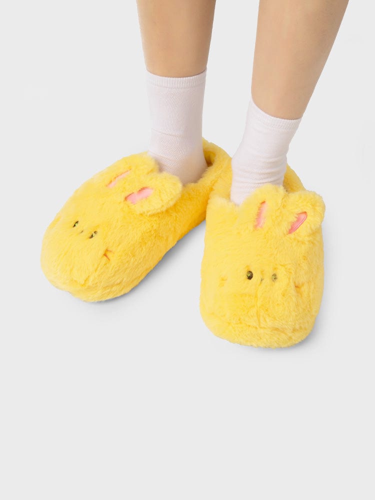 bunini PLUSH HOUSE SLIPPERS (YELLOW)