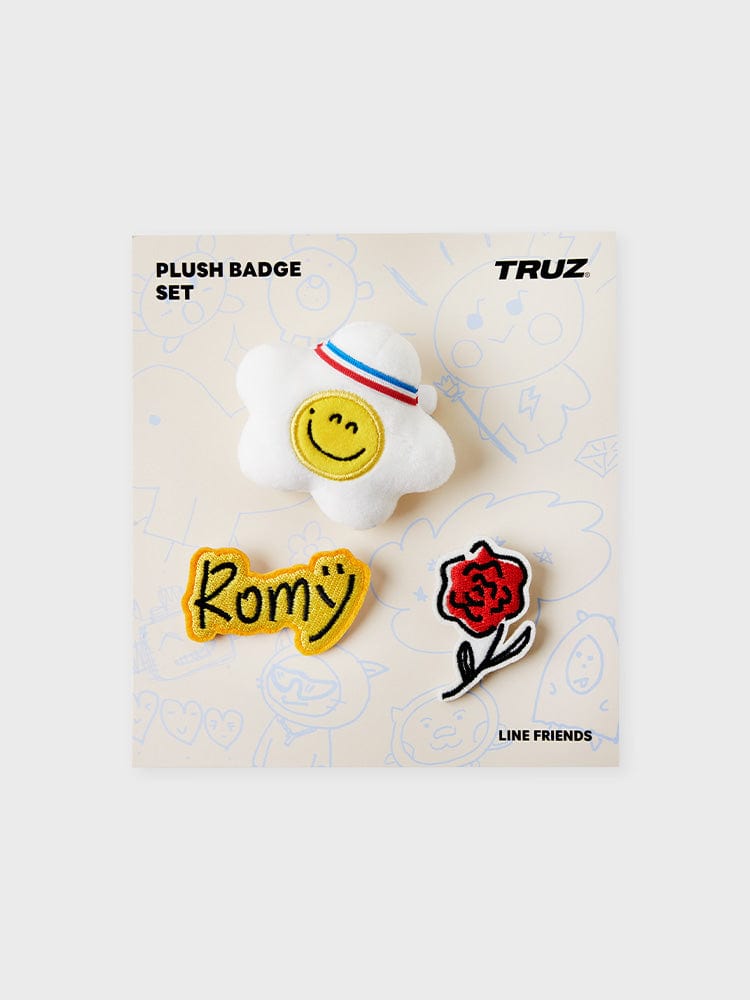 [NEW] 라인프렌즈 TRUZ ROMY 아티스트 인형 뱃지 세트