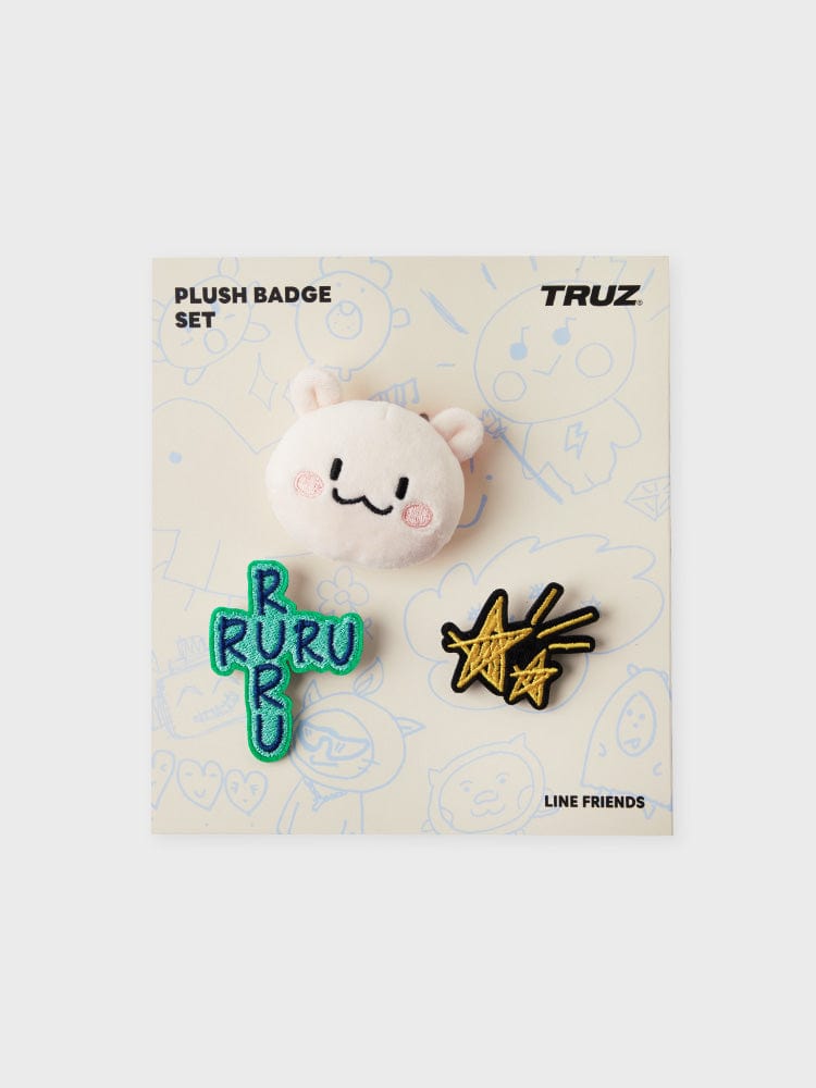 [NEW] 라인프렌즈 TRUZ RURU 아티스트 인형 뱃지 세트