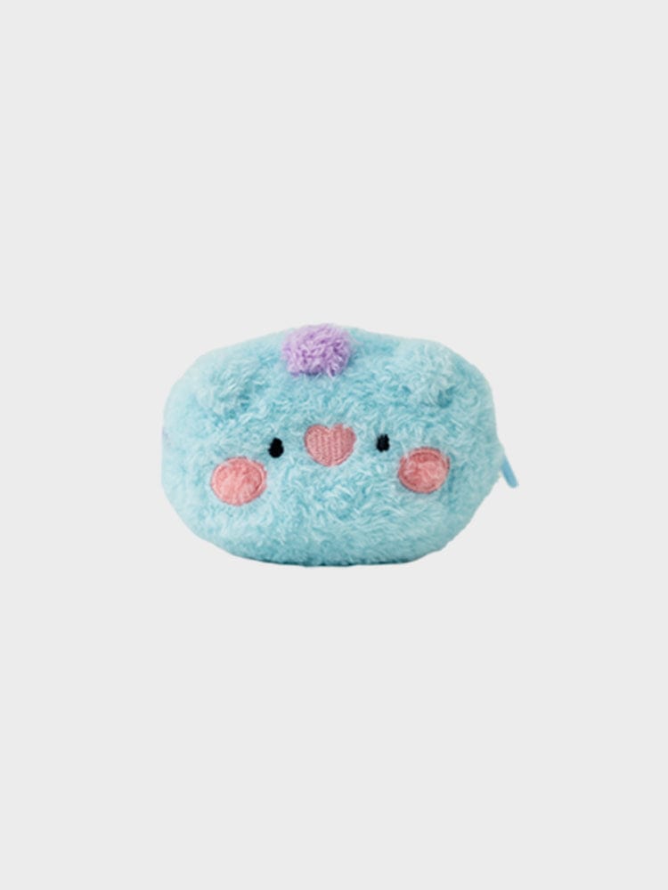 BT21 MANG minini FLUFFY FACE POUCH