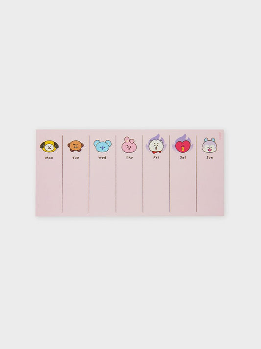 [NEW] 라인프렌즈 BT21 시즌 그리팅 위클리 메모지