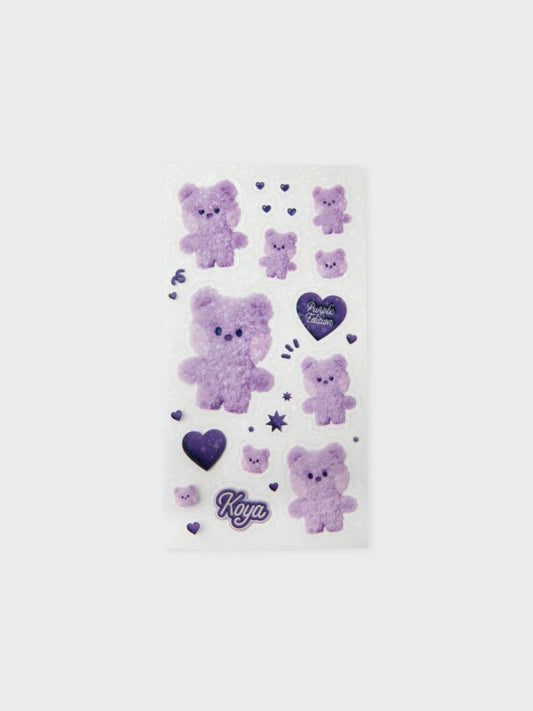 [NEW] 라인프렌즈 BT21 KOYA Purple of Wish Edition 미니니 스티커