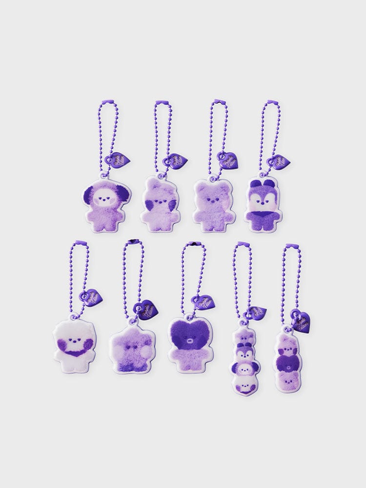 [NEW] 라인프렌즈 BT21 Purple of Wish Edition 미니니 랜덤 키링