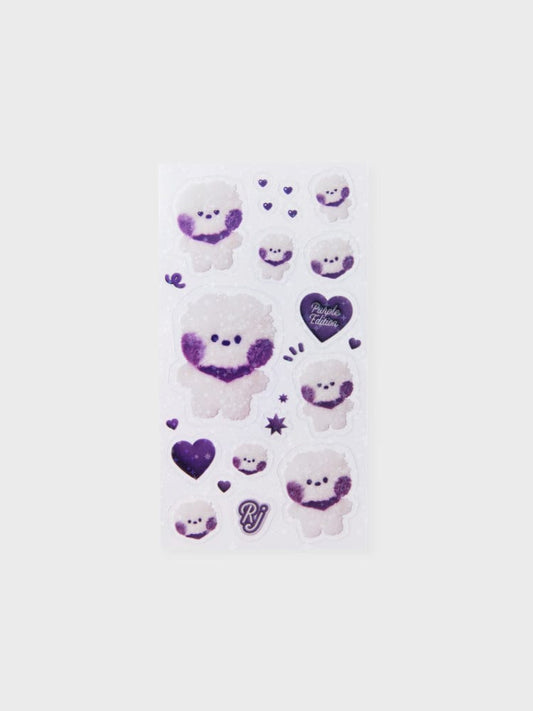 [NEW] 라인프렌즈 BT21 RJ Purple of Wish Edition 미니니 스티커