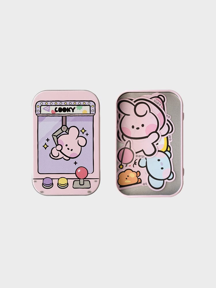 [NEW] 라인프렌즈 BT21 COOKY 미니니 틴케이스 스티커 세트