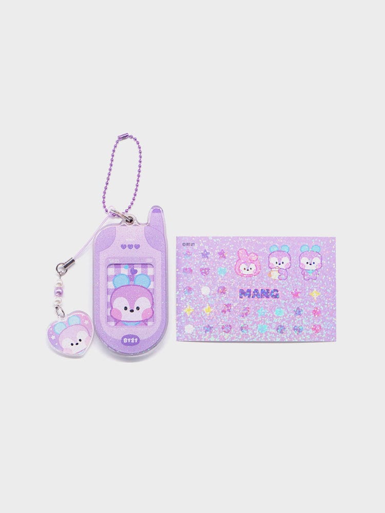 [NEW] 라인프렌즈 BT21 MANG 미니니 레트로 폰 키링