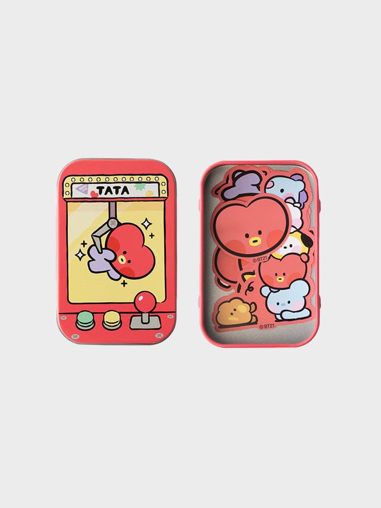 [NEW] 라인프렌즈 BT21 TATA 미니니 틴케이스 스티커 세트