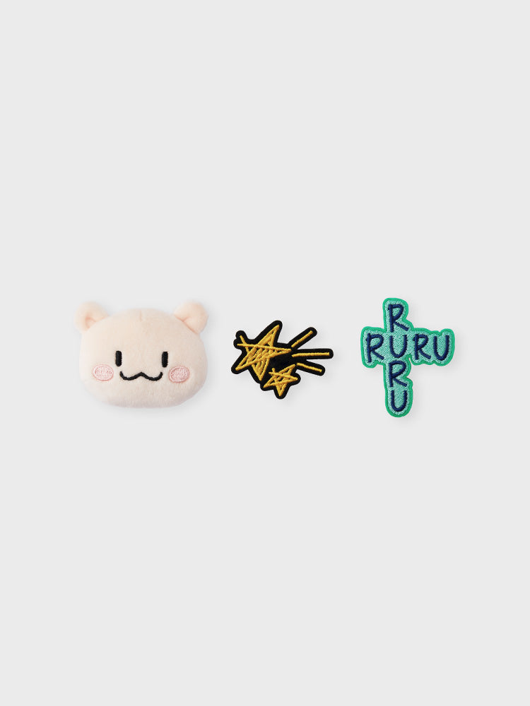 [NEW] 라인프렌즈 TRUZ RURU 아티스트 인형 뱃지 세트