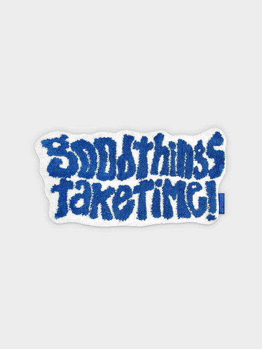 [NEW] 어프어프 러그 GOOD THINGS TAKE TIME (BLUE)